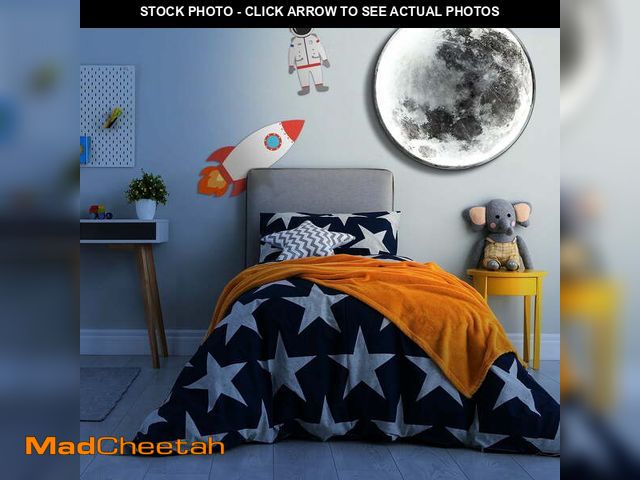 Lot 74-12779924 - Raykho 20-inch Modern Art Deco Lighting, 3 Color Temperature Changing, Moon Wall Light Plug-in Moder...