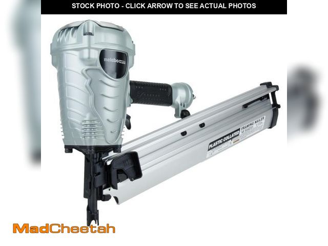 Lot 74-12342213 - Metabo HPT Framing Nailer, Pro-Preferred Power Nailer for Flooring, Roof Decking, and More, Lightwei...