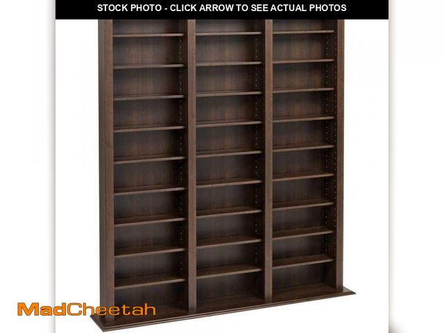 Lot 74-12161259 - *SEE DETAILS* Prepac Barrister 3 Column 63.75" Media Storage, Wood Multimedia Storage Unit with 27 A...