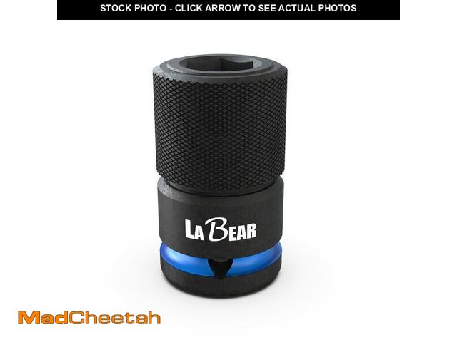 Lot 74-13626845 - LABEAR - Impact Wrench Adapter, 1/2" Drive Female to 7/16" Hex Converter, Quick Release, Quick Chang...