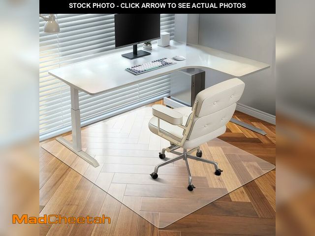 Lot 74-13067803 - Vicwe Chair Mat for Hardwood Floor, 46Ã¢â¬Â x 72Ã¢â¬Â Large Office Chair Mats, Clear Floor Prote...