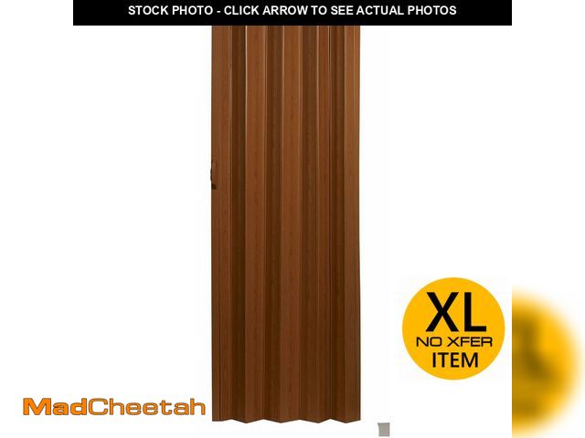 Lot 74-13975064 - LTL Home Products VS3280F Via Accordion Folding Door, 24-36" x 80", Fruitwood - UNUSED