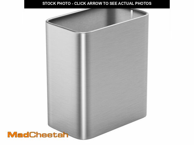 Lot 74-14046176 - Cesun Small Bathroom Trash Can 2.1 Gallon Wastebasket, Modern Metal Garbage Can Office Waste Basket,...