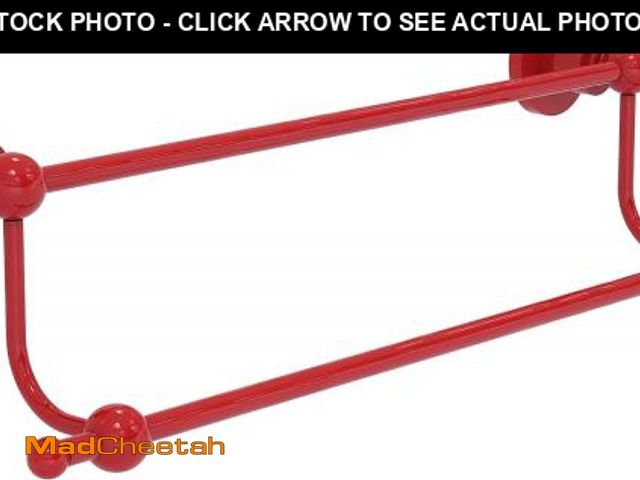 Lot 74-12508052 - Allied Brass AP-72/30-FER Astor Place Collection 30 Inch Double Towel Bar, Fire Engine Red - UNUSED