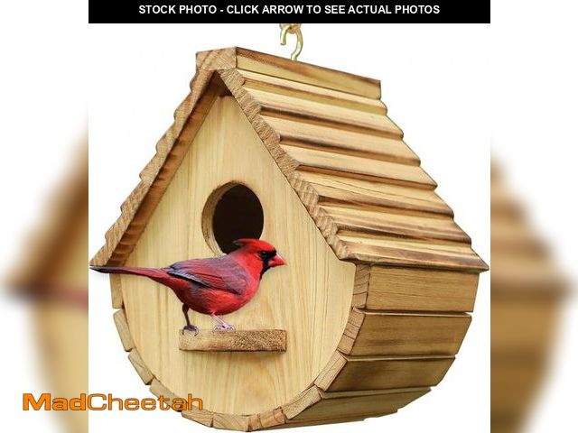 Lot 74-12128475 - STARSWR Bird House for Outside,Bird Houses Outdoor, Natural Wooden Bird House Clearance Bluebird Fin...