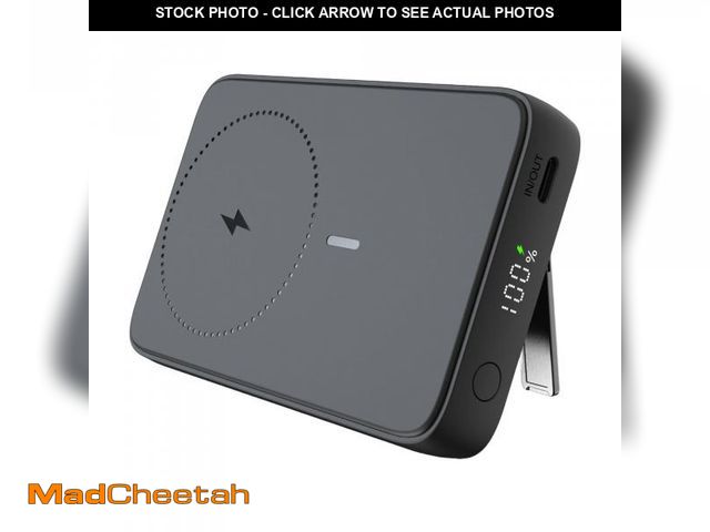 Lot 74-12527122 - onn 10,000 mAh Magnetic Portable Power Bank, Qi2 Certified, LED Digital Display, Black - Compatible ...