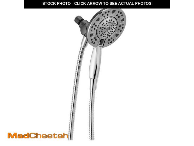 Lot 74-13001573 - Delta In2ition Two-in-One 4-Spray 6 in. Dual Wall Mount Fixed and Handheld Shower Head in Chrome - U...