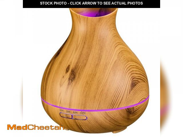 Lot 74-11547733 - BZseed Aromatherapy Essential Oil Diffuser 550ml 12 Hours Wood Grain Aroma Diffuser with Timer Cool ...