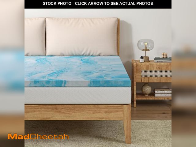 Lot 74-12136849 - CH CHARME HOUSE 3 Inch Memory Foam Mattress Topper King Size, Gel Infused Memory Foam Bed Topper for...