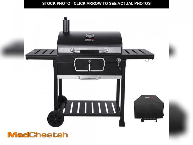 Lot 74-12173224 - Royal Gourmet 30 in. Charcoal Grill with Cover, BBQ Smoker Picnic Camping Patio Backyard Cooking in ...