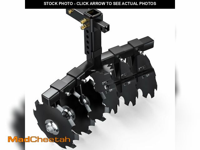 Lot 74-12572212 - YITAMOTOR 28" Width Disc Plow Harrow with Universal 2" Receiver Mount for ATV UTV Black - UNUSED