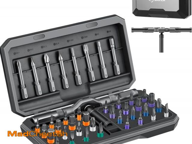 Lot 74-12331344 - Saker 42 in 1 Magnetic Screwdriver Set, Multi Bit Free Combination Ratchet Screwdriver Set Portable ...