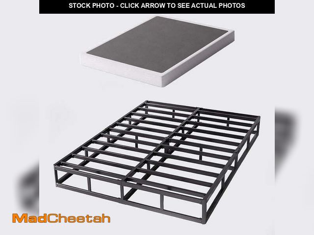 Lot 74-14311004 - Bedsnus 9 Inch King Heavy Duty Metal Box Spring, Mattress Foundation with Fabric Cover, Easy Assembl...
