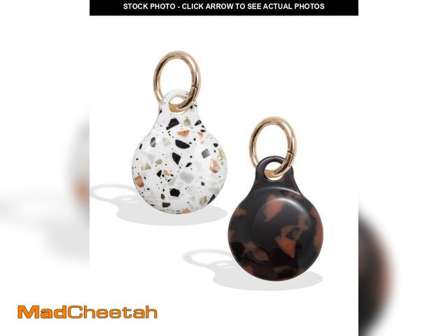 Lot 74-11556853 - Sonix Cases for Apple AirTags with Keychain (Brown Tort, Confetti Terrazzo) 2-Pack - USED
