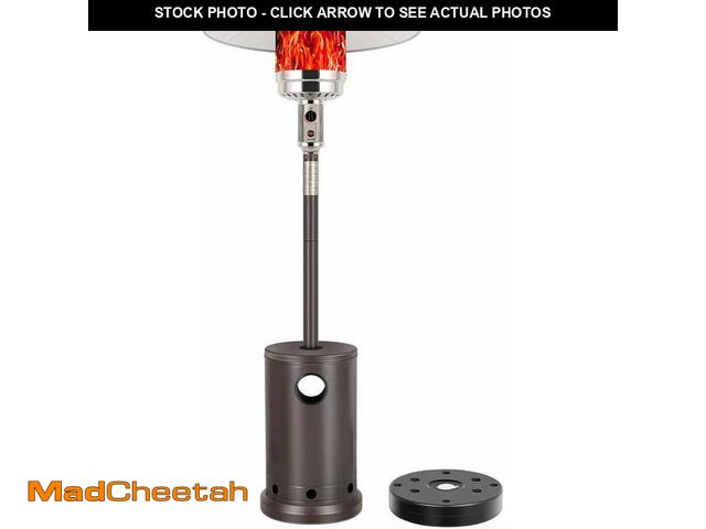 Lot 74-13045603 - ZHIBO 50,000 BTU Patio Heater with Sand Box Table Design, Brown - UNUSED