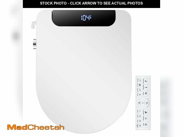 Lot 74-13564011 - IYTATA Electric Bidet Toilet Seat, Warm Water with Air Dryer, Heated Seat and Slow Close Lid, Front ...