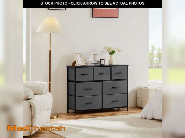 Lot 74-14585742 - CONCETTA 7-Drawer Dresser, Fabric Storage Cabinet for Adults, TV Cabinet Sideboard, Organizer Furnit...