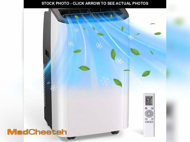 Lot 74-14438911 - 14000 BTU Portable Air Conditioner, AC Unit with Remote, Cool, Dehumidifier and Fan, Cools up to 800...