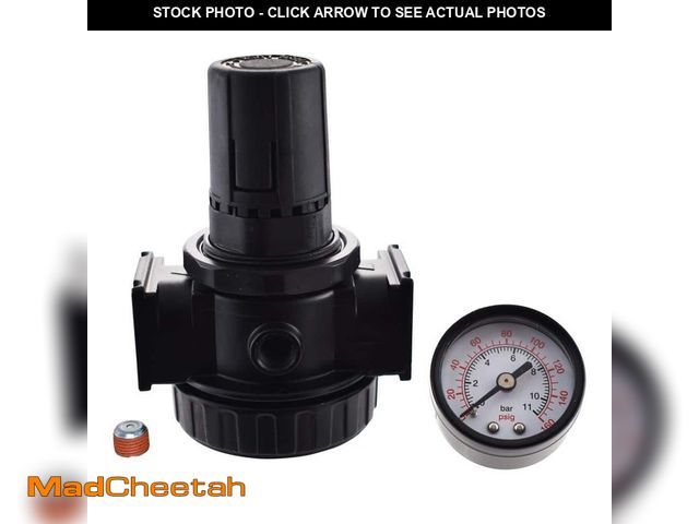 Lot 74-13691841 - *MISSING GAUGE* Husky 3/8 in. Regulator with Gauge *MISSING GAUGE*  - UNUSED