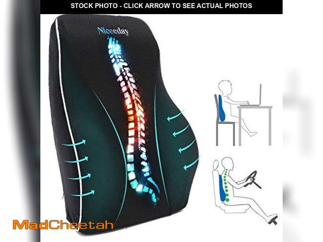 Lot 74-12328822 - Lumbar Support Pillow for Office Chair Car Back Support Pillow, Memory Foam Gaming Chair Desk Chair ...