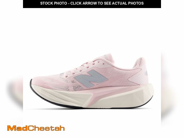 Lot 74-13546462 - New Balance Women's FuelCell Rebel V5 Running Shoe, Pink Granite/Silver Metallic/Linen, 10 M - USED