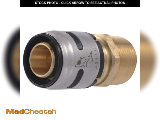 Lot 74-14352799 - SharkBite 3/4 in. Push-to-Connect EVOPEX x MNPT Brass Adapter Fitting (6-Pack) - UNUSED