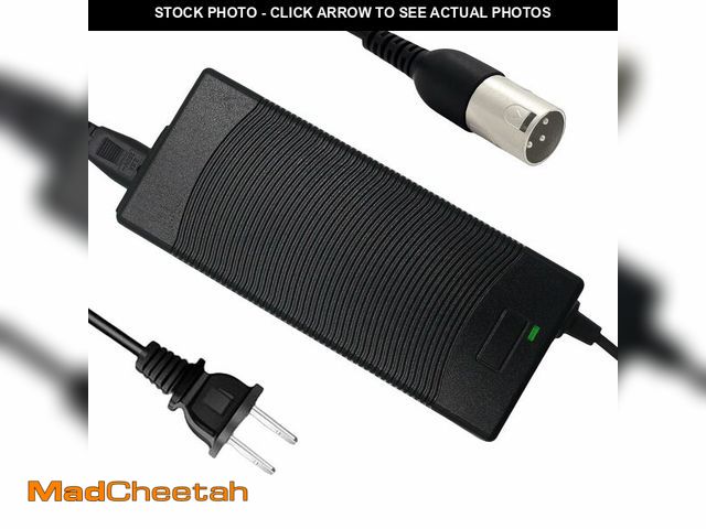 Lot 74-14302952 - THEPRO 54.6V 2A Battery Charger for 48V Lithium Battery, 3pin XLR Plug, D12mm 3-Prong Inline Connect...