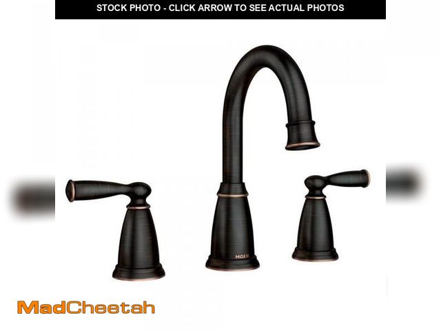 Lot 74-12280980 - MOEN Banbury 8 in. Widespread Double Handle High-Arc Bathroom Faucet in Mediterranean Bronze (Valve ...
