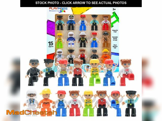 Lot 74-12704798 - Playmags Large Magnetic Figures Community Set of 15 Pieces Ã¢â¬â 3Ã¢â¬Â Play People Perfect for...