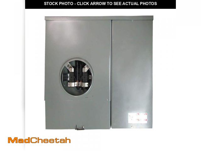 Lot 74-12362361 - Eaton 200 Amp 4-Space 8-Circuit BR Type Meter Breaker Load Center with a Main Breaker - UNUSED