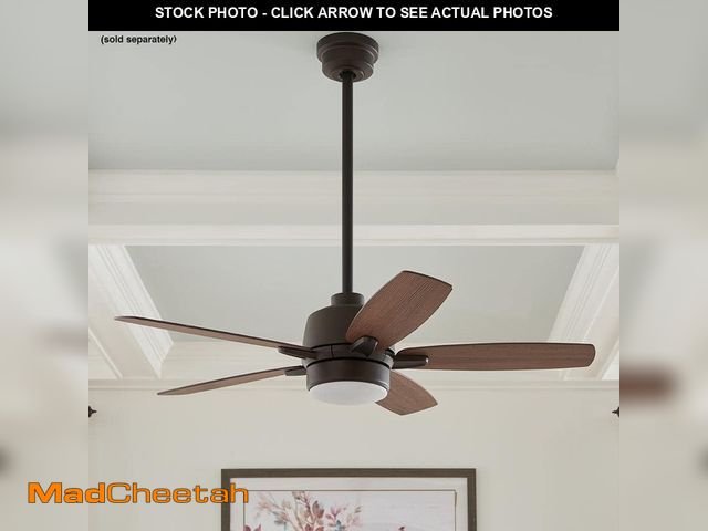Lot 74-13496725 - Home Decorators Collection Fawndale 46 in. Indoor Integrated LED Bronze Ceiling Fan with Light Kit, ...