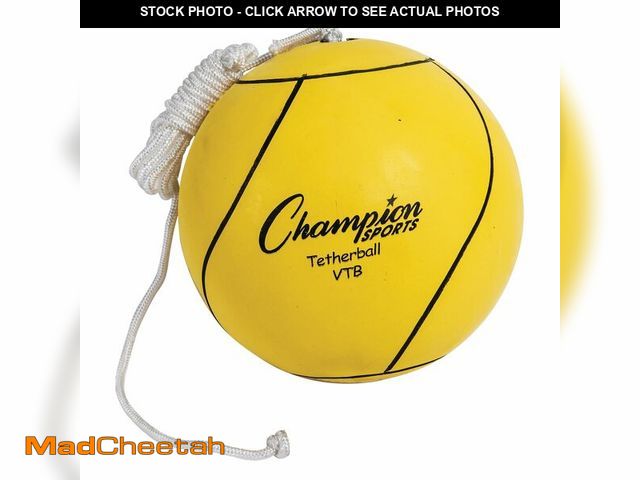 Lot 74-14145873 - Champion Sports 8.25 Inch Tetherball, Yellow - UNUSED