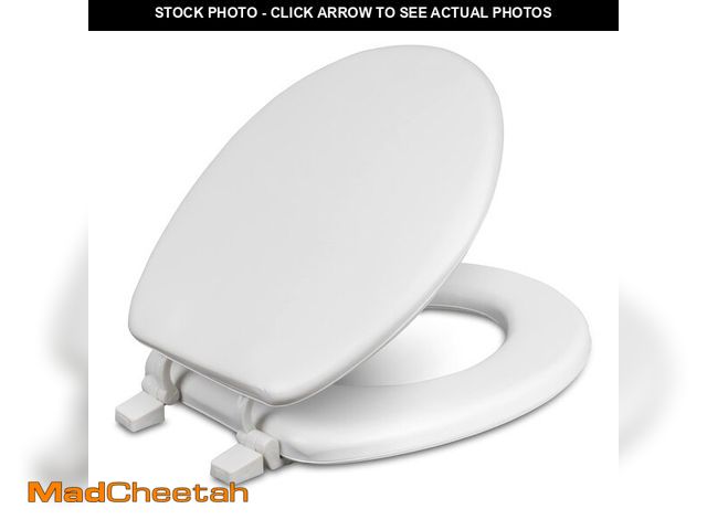 Lot 74-13801861 - Centoco Toilet Seat Round, Soft Cushioned Vinyl Toilet Seat, HPS20-001, White - USED