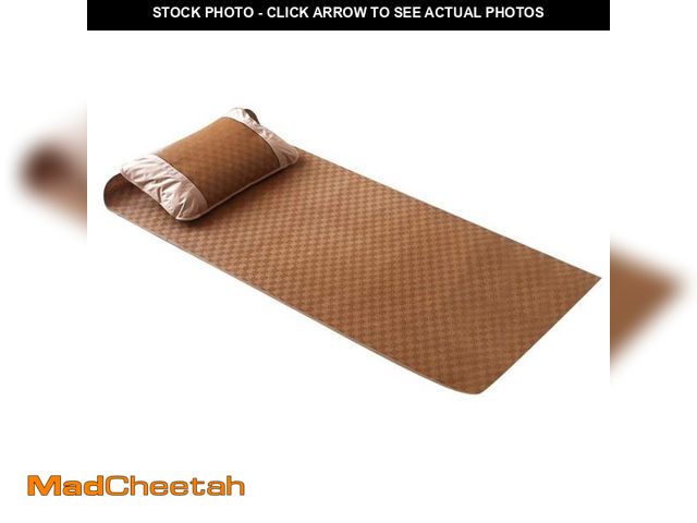 Lot 74-12053504 - Yosoo Summer Mattress, Home Quick Cooling Textile Rattan Mat Grid Fitted Bed Sheet Set Summer Bed Co...