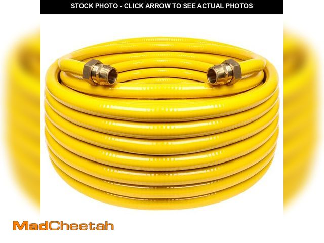 Lot 74-12712467 - Grehitk 33ft 1/2'' Flexible Gas Line, CSST Corrugated Stainless Steel Tubing Pipe Kit, Natural Gas L...