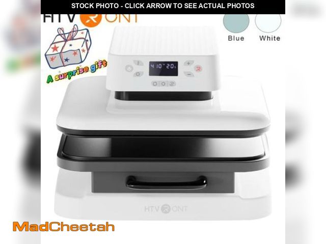 Lot 74-12357365 - HTVRONT 1500W 15 X15  White Auto Heat Press Machine for Transfer Vinyl &amp; Sublimation Project - U...