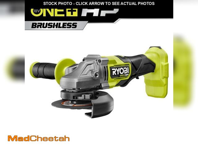 Lot 74-12830884 - RYOBI ONE+ HP 18V Brushless Cordless 4-1/2 in. Angle Grinder (Tool Only) - USED