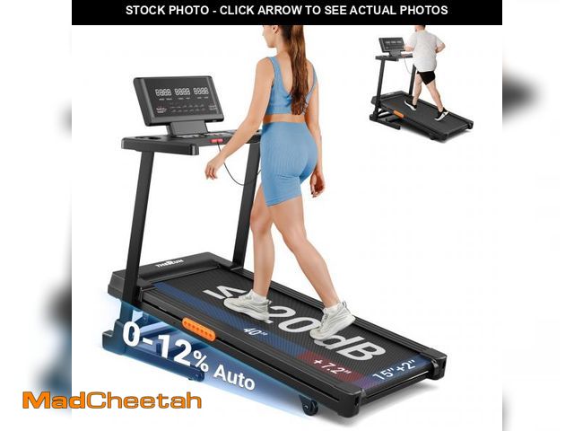 Lot 74-12393003 - THERUN Treadmill with Incline,8.7 MPH 12% Auto Incline Treadmill,Compact Treadmill for Home,Brushles...