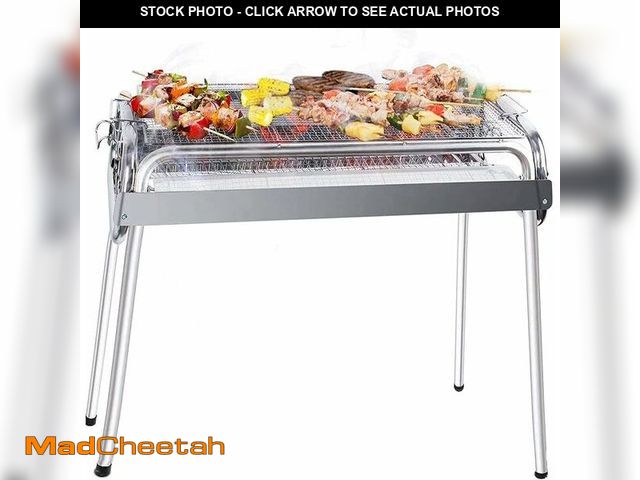 Lot 74-12632880 - Charcoal Grill, Barbecue Charcoal Grill, Outdoor Stainless Steel Smoker BBQ grill for Outdoor Cookin...