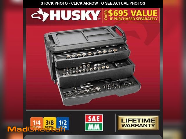Lot 74-12032219 - Husky Mechanics Tool Set (270-Piece) - UNUSED
