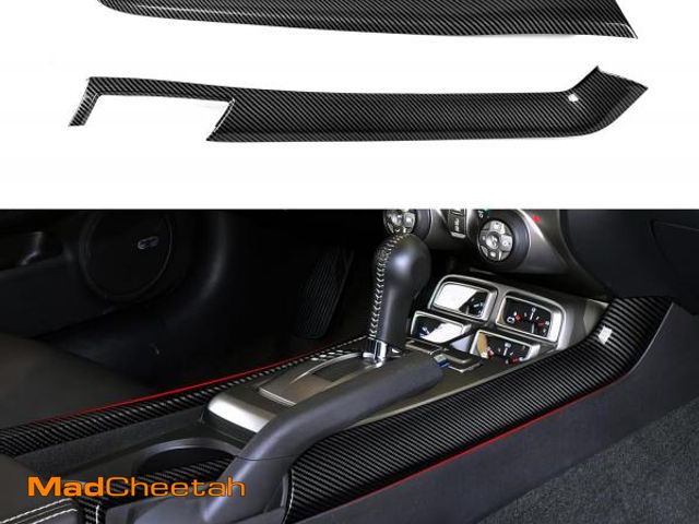 Lot 74-12208993 - Car Center Console Gear Shift Panel Side Sticker ABS Carbon Fiber Decal Interior Trim Cover for Chev...