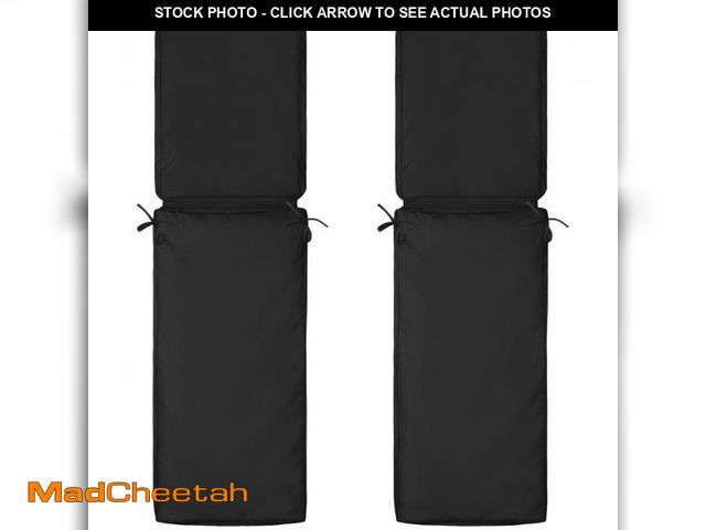 Lot 74-12431701 - 2 Pcs Outdoor Chaise Lounge Cushion Covers, 80 x 26 x 3 Inch Chair Cushion Replacement Cover, Waterp...