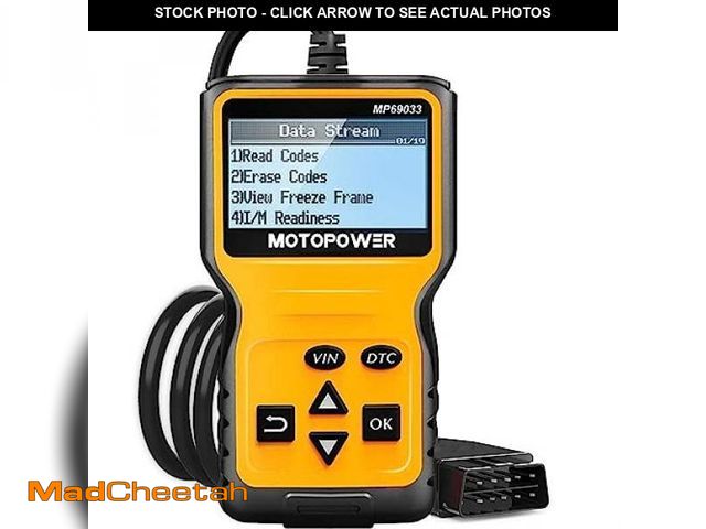 Lot 74-12329540 - MOTOPOWER MP69033 Car OBD2 Scanner Code Reader Engine Fault Scanner CAN Diagnostic Scan Tool for All...