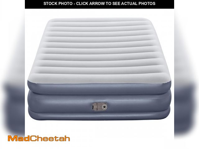 Lot 74-12527044 - Ozark Trail Queen Air Mattress, Air Bed with Pump, 18 Inch Inflatable Air Mattress, Blow Up Bed - UN...