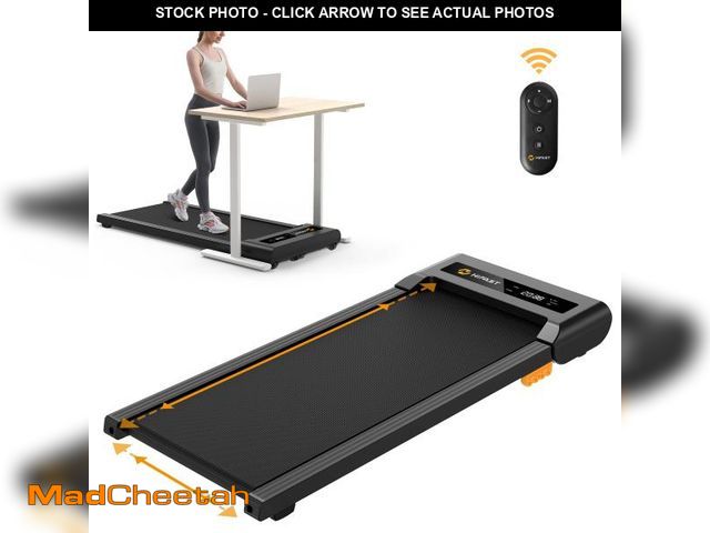 Lot 74-12244495 - (MISSING REMOTE) HiFast Walking Pad, 2.5HP Under Desk Treadmill for Home Office, 300 Lbs Capacity Po...