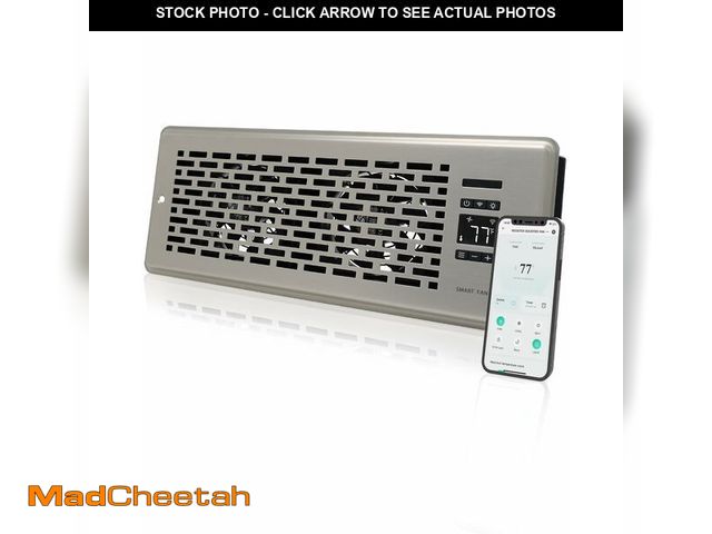 Lot 74-14268323 - Howeall 4 x 12 inch Quiet Register Booster Fan - Upgrade Smart Register Vent with Remote Control and...