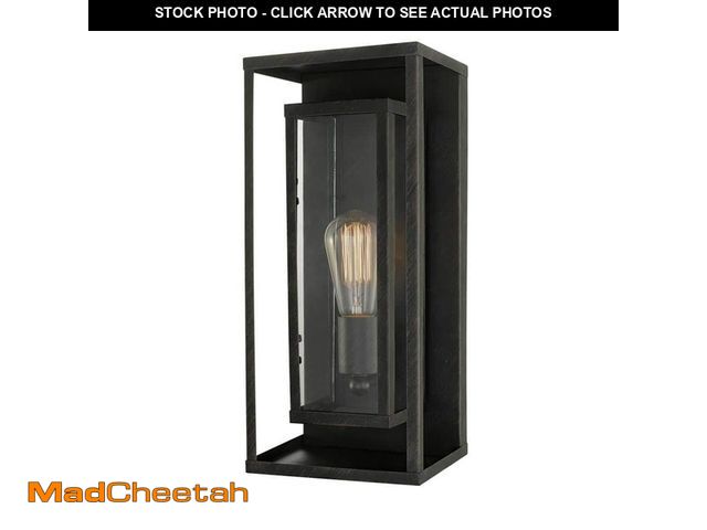 Lot 74-12745726 - Globe Electric Montague Dark Bronze Rustic Outdoor 1-Light Wall Sconce - UNUSED