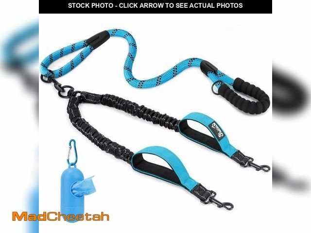 Lot 74-12703161 - Lukovee Double Dog Leash, No Tangle - 360ÃÂ° Swivel Heavy Duty Reflective Lead for 2 Dogs with Two ...