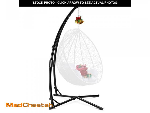 Lot 74-12539363 - Eusuncaly Hanging Hammock Chair Stand Swing Chair Stand for Indoor/Outdoor,C-Type Solid Steel Heavy ...