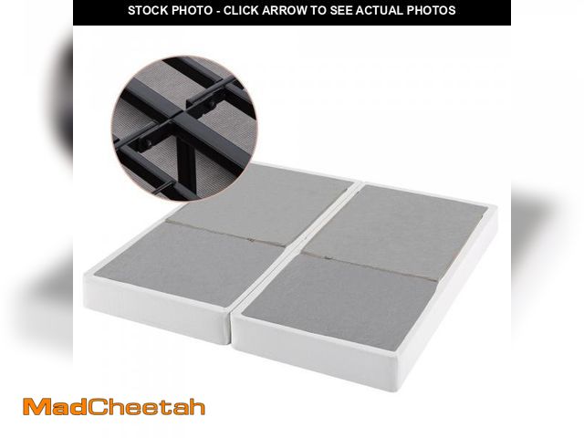 Lot 74-12409621 - ZINUS 9 Inch No Assembly Metal Box Spring, Cool Mattress Foundation, Sturdy Metal Structure, Split K...